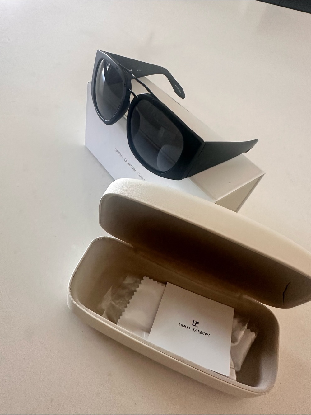 Alexander Wang Black Oversized Square Sunglasses